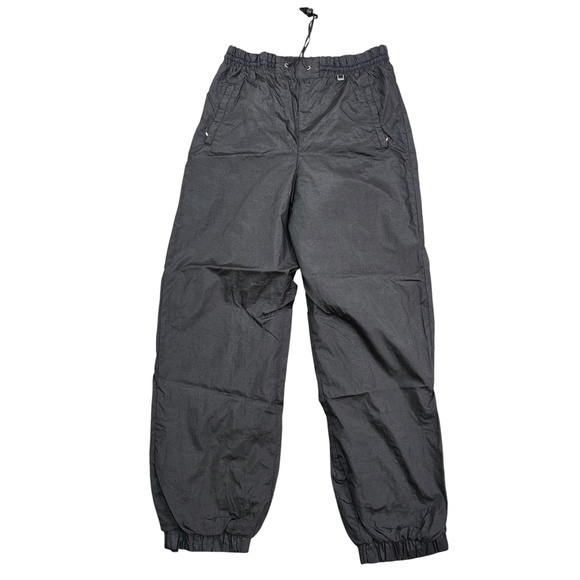 Vintage Black Bear Ski Pants Mens Medium Nylon Elastic Waist Snow Outdoor 90s - Picture 1 of 14